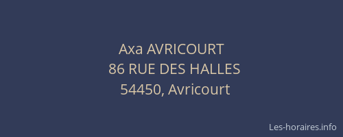 Axa AVRICOURT
