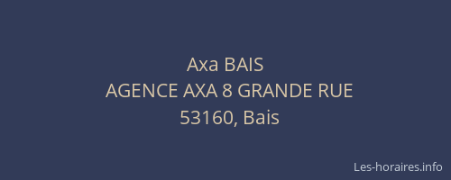Axa BAIS