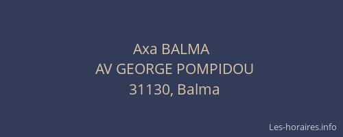 Axa BALMA