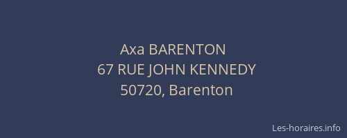 Axa BARENTON