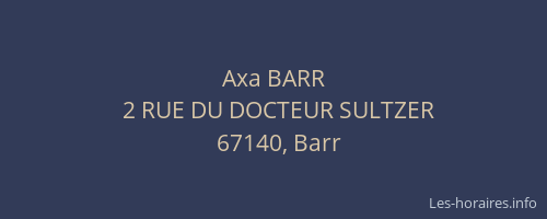 Axa BARR
