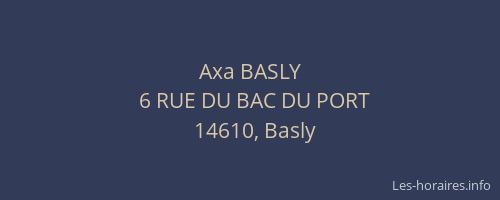 Axa BASLY