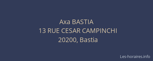 Axa BASTIA