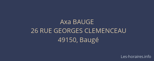 Axa BAUGE