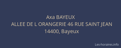 Axa BAYEUX