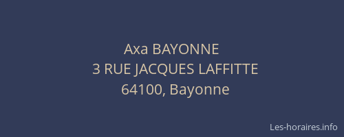 Axa BAYONNE