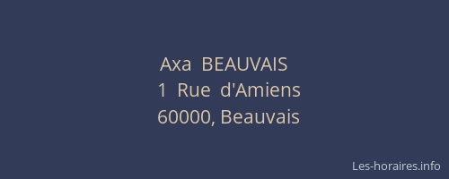 Axa  BEAUVAIS