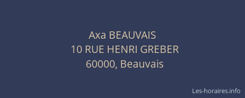 Axa BEAUVAIS