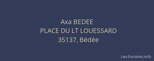 Axa BEDEE