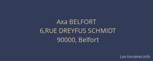 Axa BELFORT