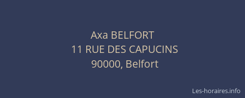 Axa BELFORT