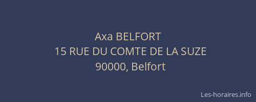 Axa BELFORT