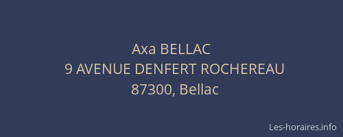 Axa BELLAC