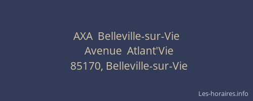 AXA  Belleville-sur-Vie