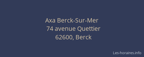 Axa Berck-Sur-Mer