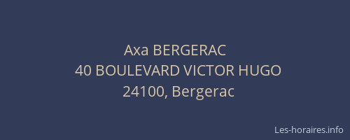 Axa BERGERAC