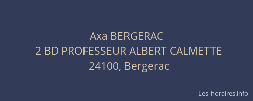 Axa BERGERAC