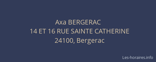 Axa BERGERAC