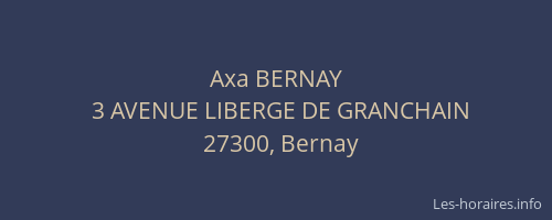 Axa BERNAY
