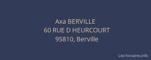 Axa BERVILLE