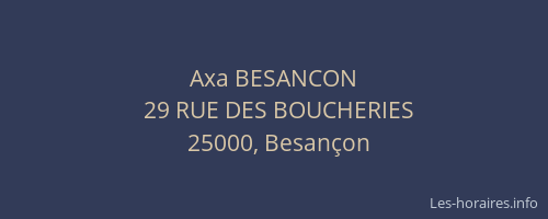 Axa BESANCON