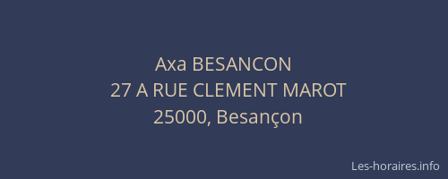 Axa BESANCON