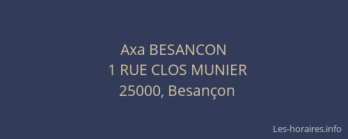 Axa BESANCON