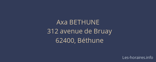 Axa BETHUNE