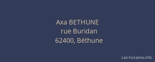 Axa BETHUNE