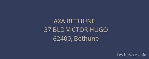 AXA BETHUNE