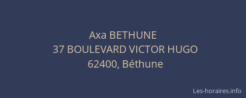 Axa BETHUNE