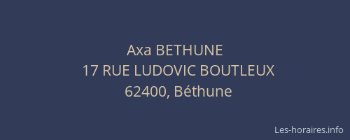 Axa BETHUNE