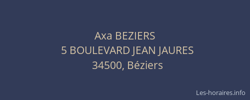 Axa BEZIERS