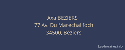 Axa BEZIERS