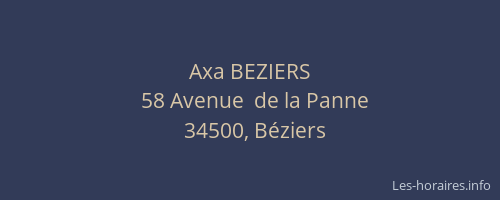 Axa BEZIERS
