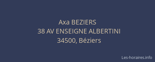 Axa BEZIERS