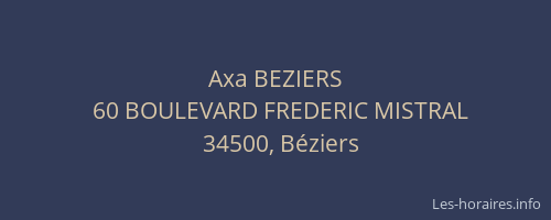 Axa BEZIERS