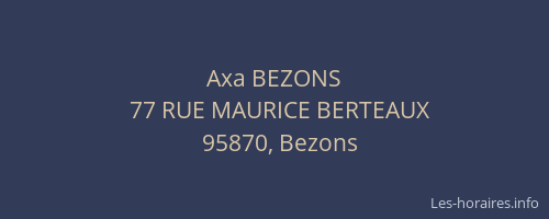 Axa BEZONS