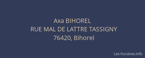 Axa BIHOREL