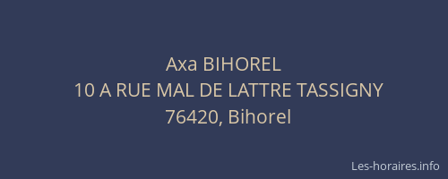 Axa BIHOREL