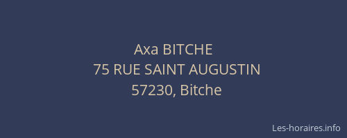 Axa BITCHE