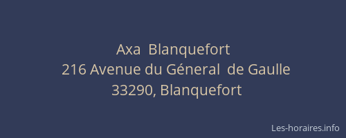 Axa  Blanquefort