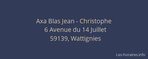 Axa Blas Jean - Christophe