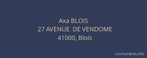 Axa BLOIS