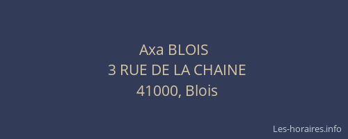 Axa BLOIS