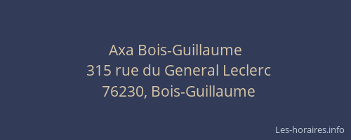 Axa Bois-Guillaume