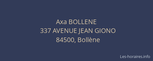 Axa BOLLENE