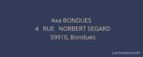 Axa BONDUES