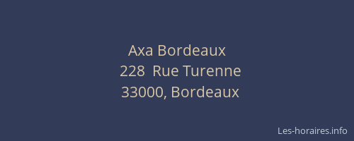 Axa Bordeaux