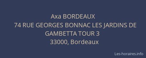 Axa BORDEAUX